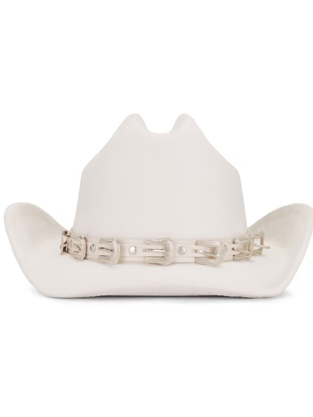 REVOLVE 8 Other Reasons Faux Suede Daphne Cowboy Hat in Ivory ) • msrp $94 NEW - Picture 2 of 3